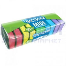 Губка хоз Чистюля д/ванной деликатный абразив/фаска 9*12*5см/НХК