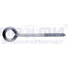 Крючок-шуруп Кольцо 6х80 мм метал.оцинк. 10635