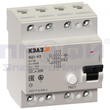 ВД1-63-4425-А-УХЛ4-КЭАЗ (4p, 25A, 300mA)