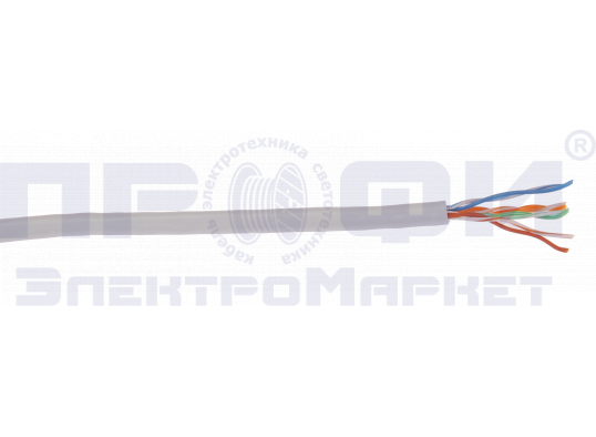 ITK Витая пара U/UTP кат.5E 4x2х24AWG LSZH серый (305м) LC1-C5E04-121