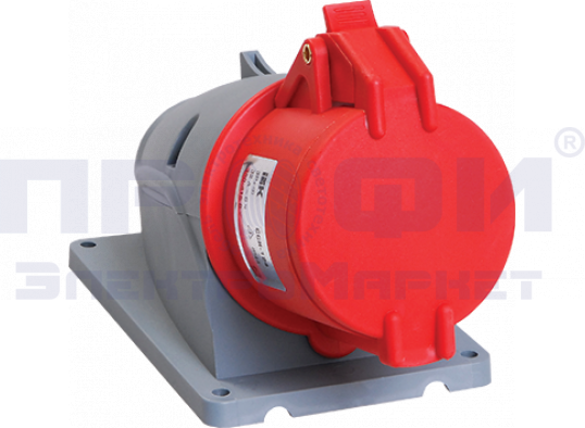 Розетка стационарная ССИ-125 32А-6ч/200/346-240/415В 3Р+РЕ+N IP44 MAGNUM ИЭК