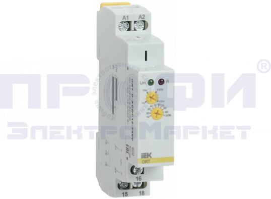 Реле задержки выключения при снятии питания ORT. 12-240 В AC/DC IEK (ORT-D-ACDC12-240V)