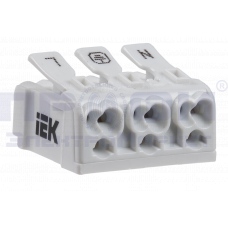 Клемма пружинная соединительная КСП3-L+N+PE IEK