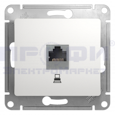 GLOSSA механизм розетки комп.  белый GSL000181К
