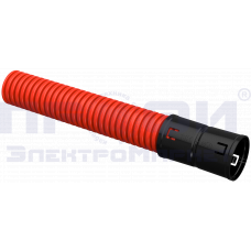 Труба гофр.двустенная ПНД d50 красная (50 м)