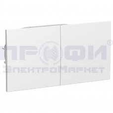 ATLASDESIGN розетка 2-я с/з, шторки, СДВИЖНАЯ крышка, 16А  БЕЛЫЙ  ATN000128