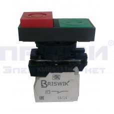 Кнопка Briswik КМЕ 9111м зел-красн