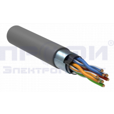 GENERICA Кабель витая пара F/UTP кат. 5E 100МГц 4 пары PVC INDOOR серый (BC1-C5E04-311-305-G)
