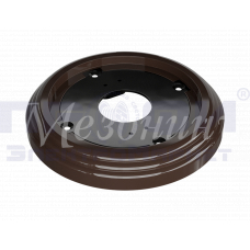 Рамка 1-местная пластиковая коричневая УСАДЬБА GE30701-04