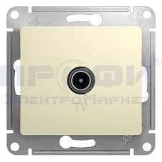 GLOSSA механизм розетки ТВ бежевый GSL000291